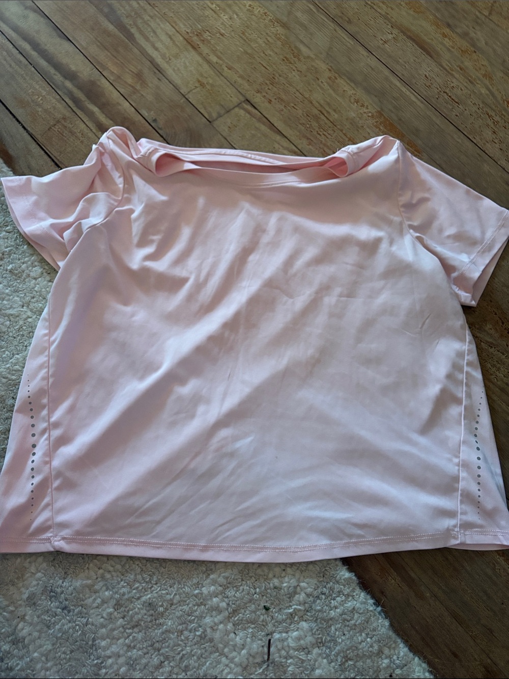 Light Pink Short Sleeve Active Top